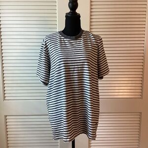 Men’s sol Angeles size xlarge black white stripes short sleeve tshirt